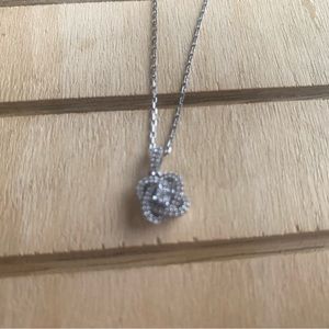 White Topaz and Sterling Silver Necklace
